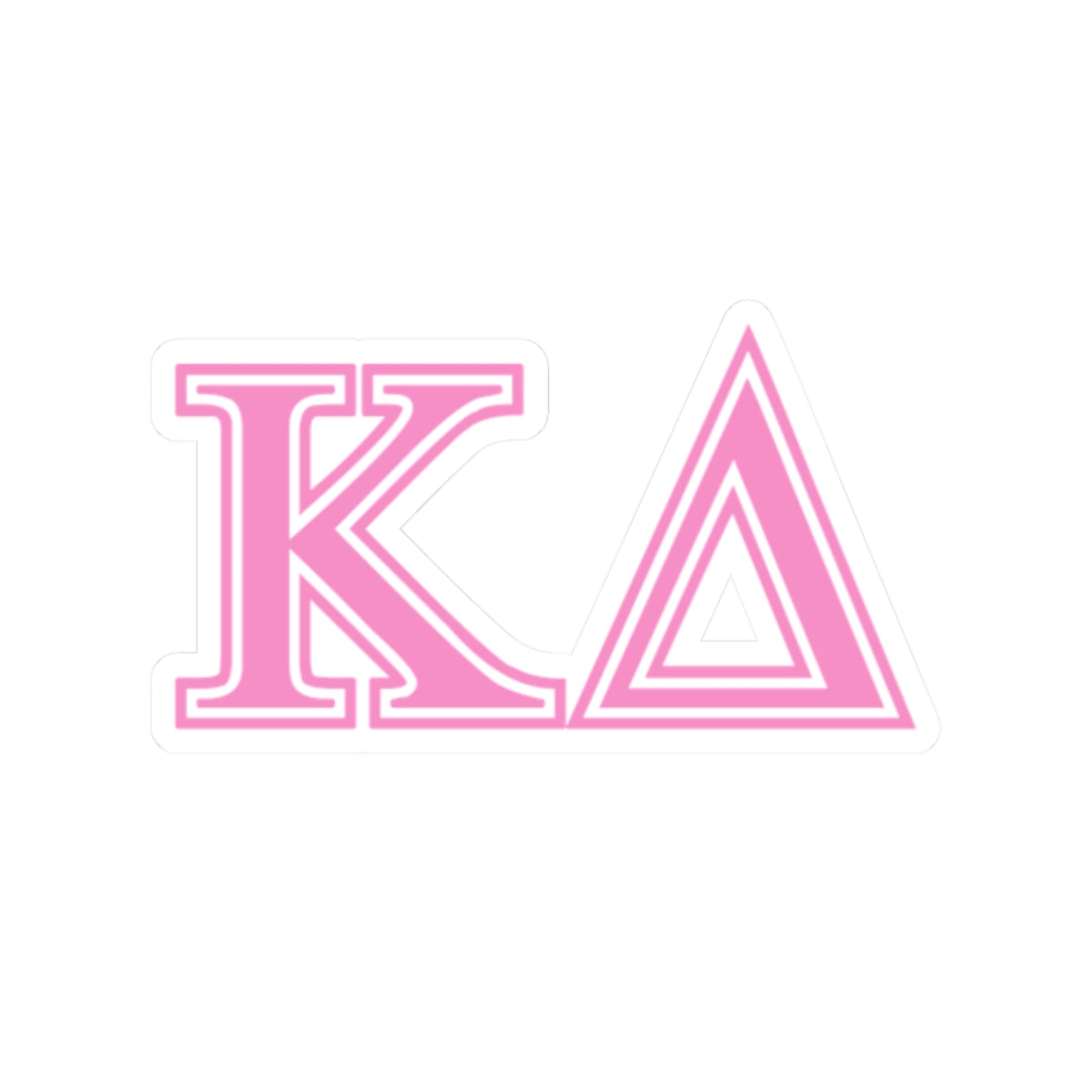 "Kappa Delta" Kiss Cut Stickers