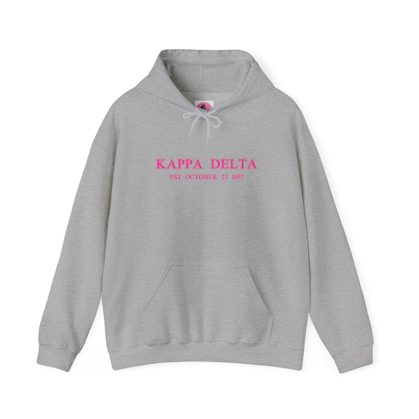 "Kappa Delta" PINK Sorority Date Girl Heavy Blend™ Hooded Sweatshirt