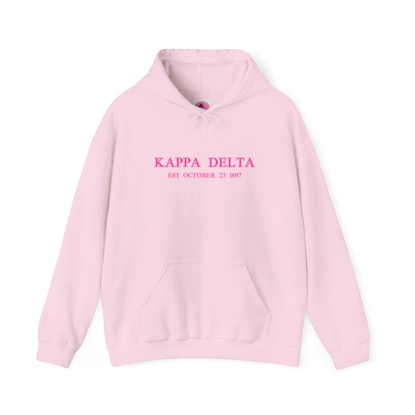"Kappa Delta" PINK Sorority Date Girl Heavy Blend™ Hooded Sweatshirt