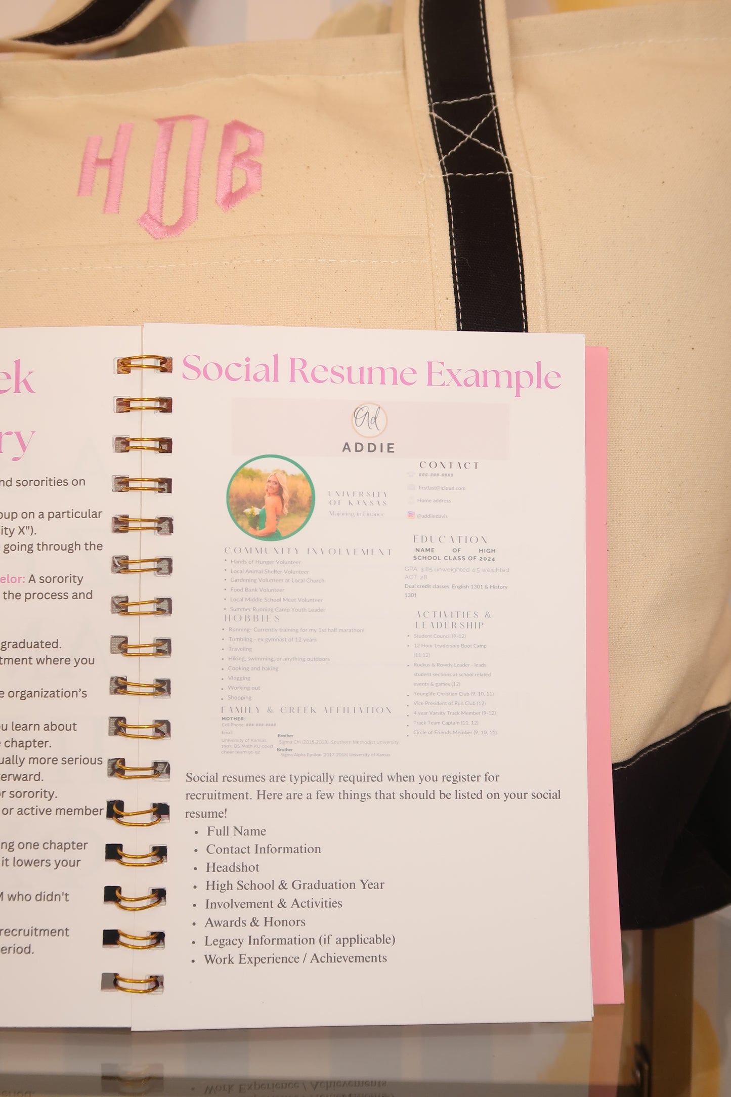 The Greek Guide - Customized Recruitment Planner