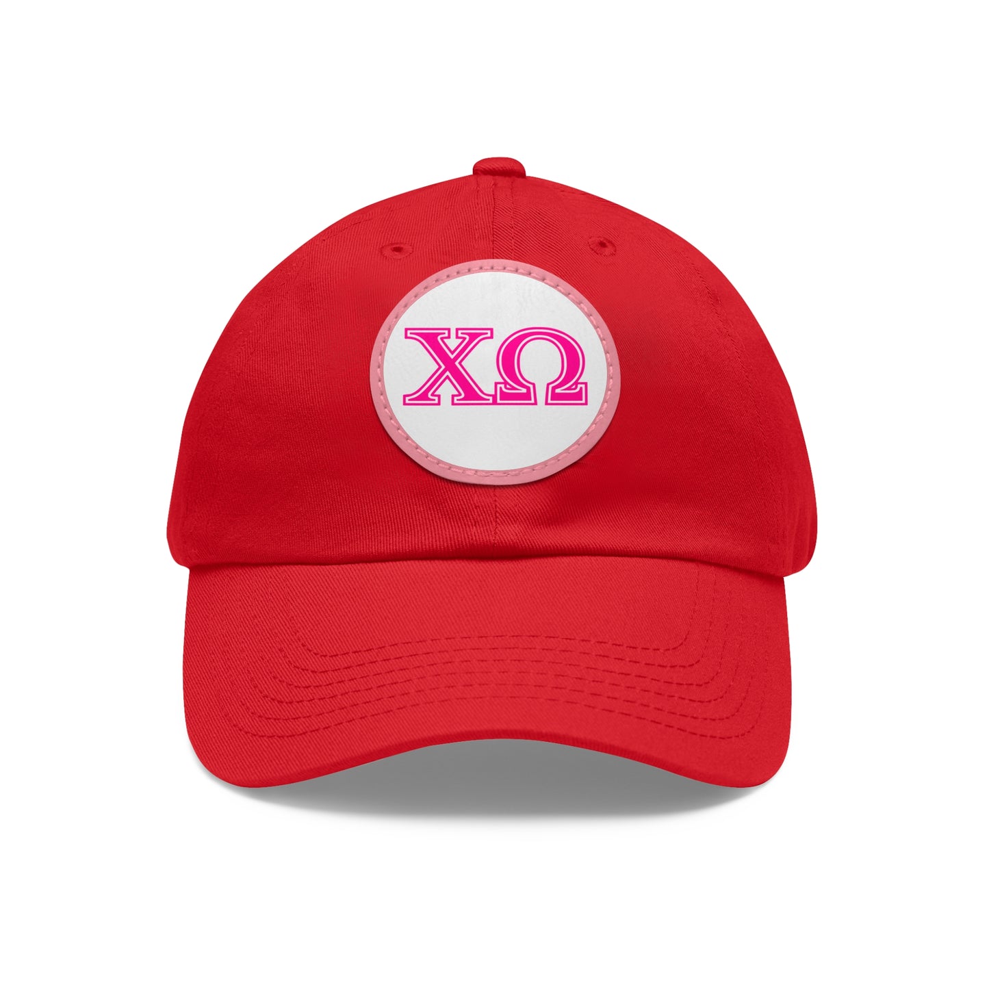 "Chi Omega" PINK Sorority Hat