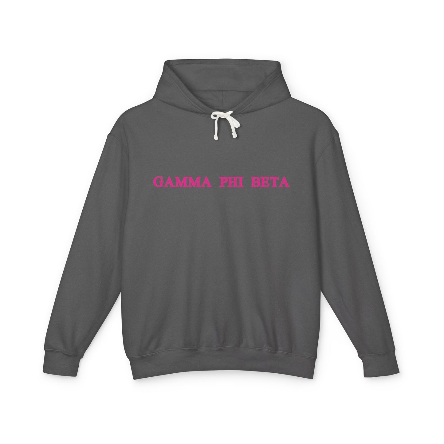 "Gamma Phi Beta" Lightweight Hooded Sweatshirt