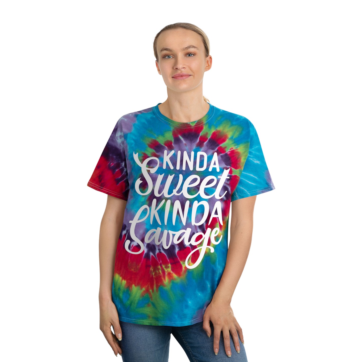 Kinda Sweet Kinda Savage Tie-Dye Tee