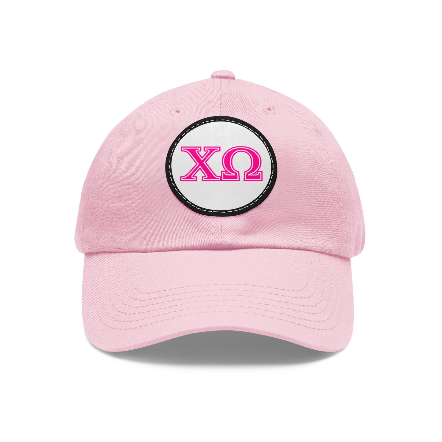 "Chi Omega" PINK Sorority Hat