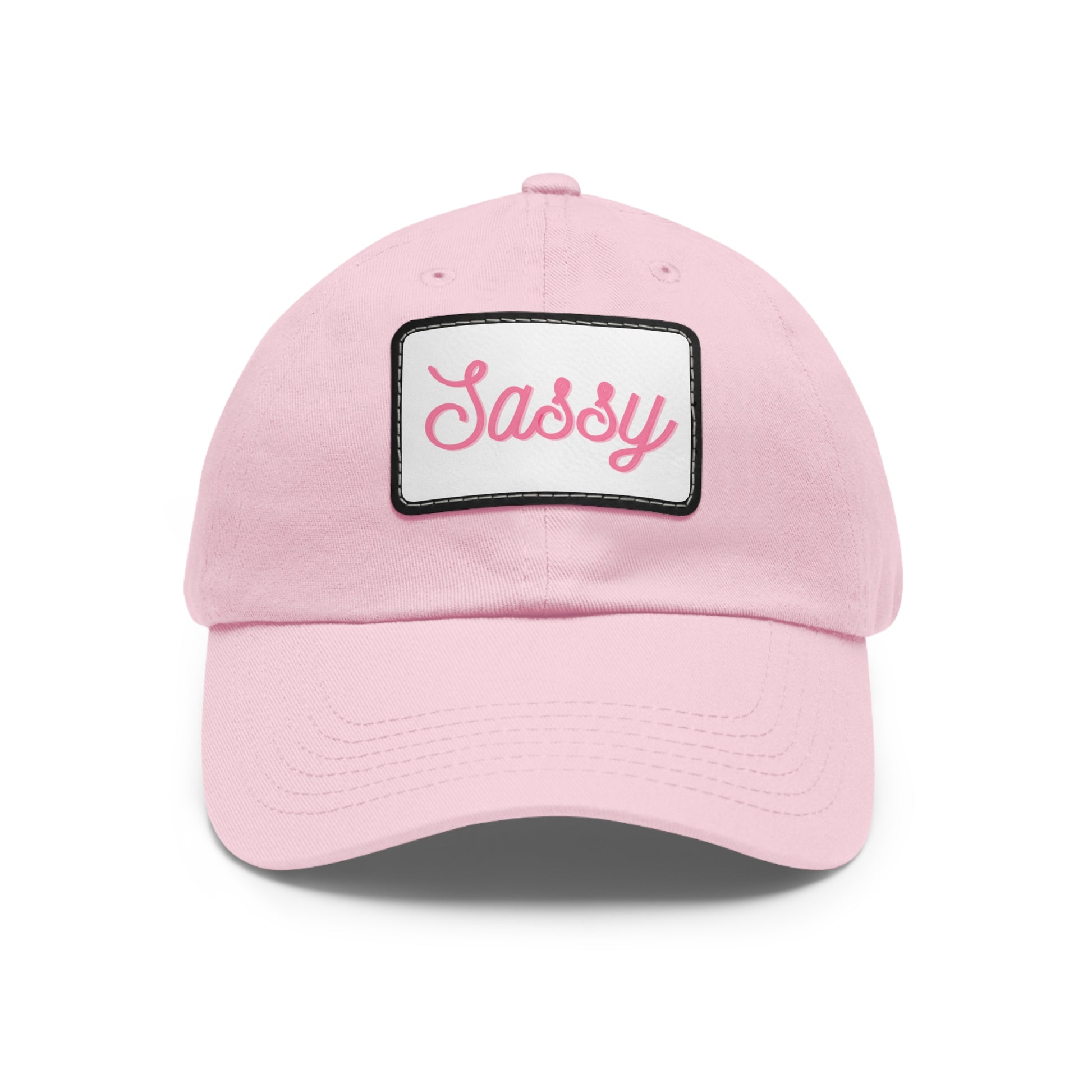 "Sassy" Hat with Leather Patch (Rectangle)