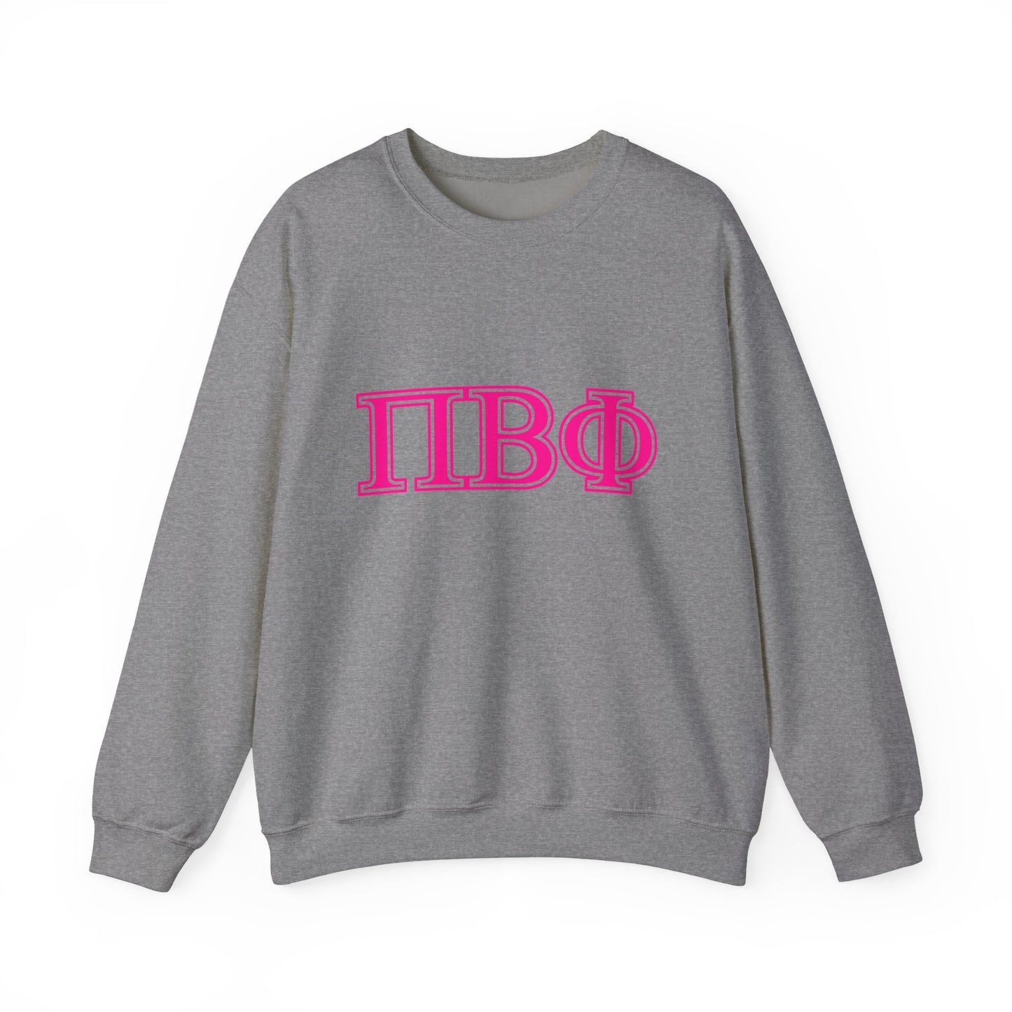 "Pi Beta Phi" PINK Heavy Blend™ Crewneck Sweatshirt