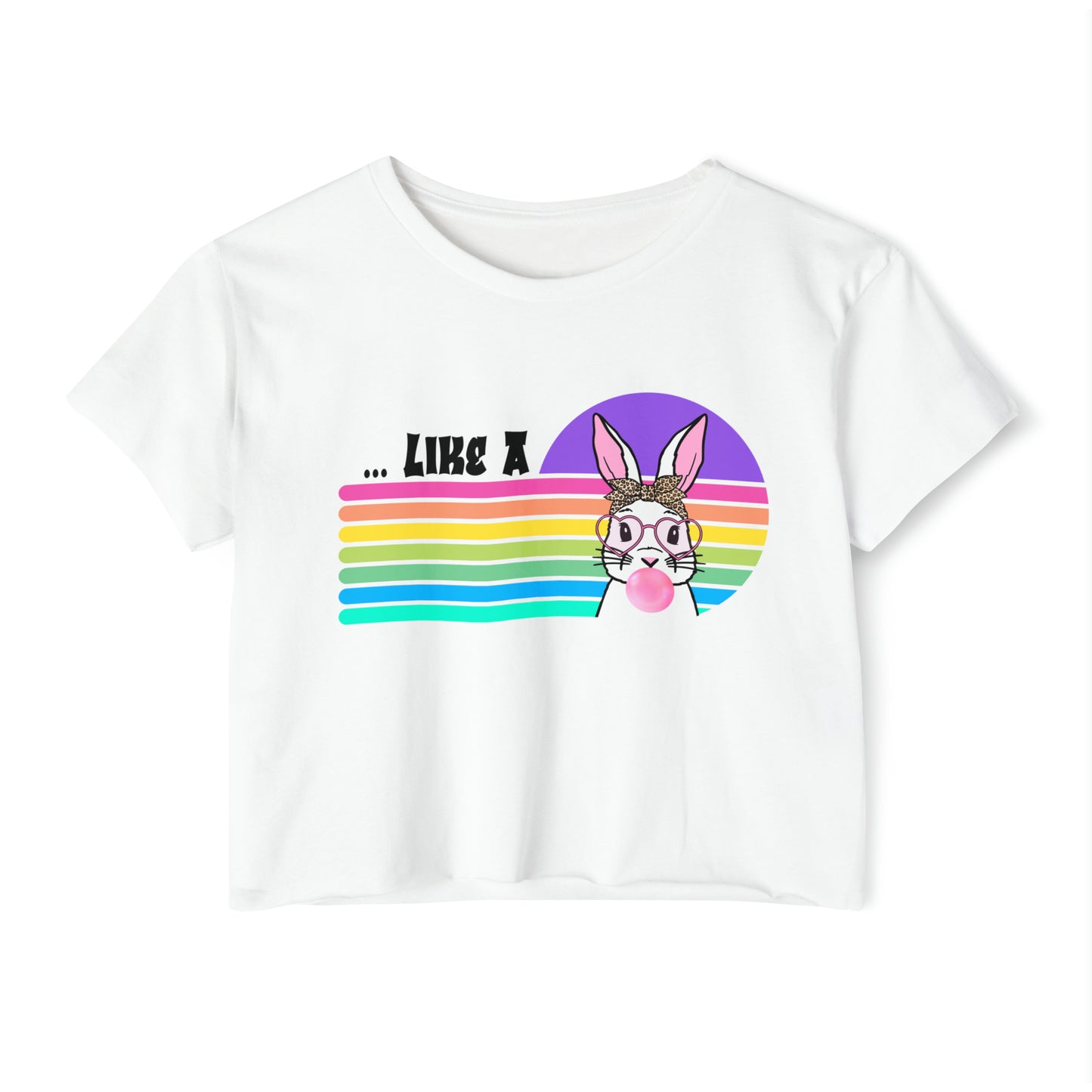 Like a Rabbit Cropped - Women's Festival Crop Top