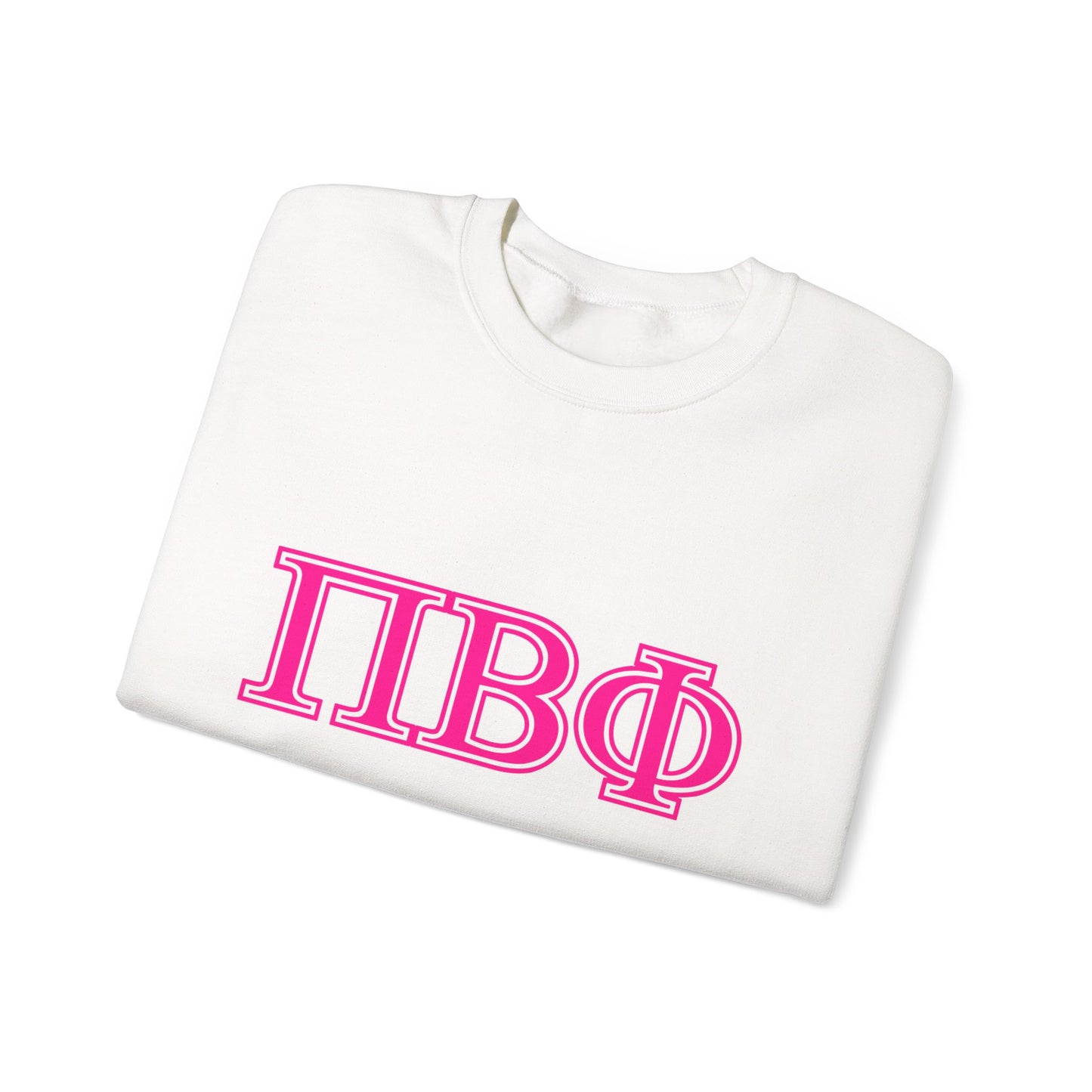 "Pi Beta Phi" PINK Heavy Blend™ Crewneck Sweatshirt