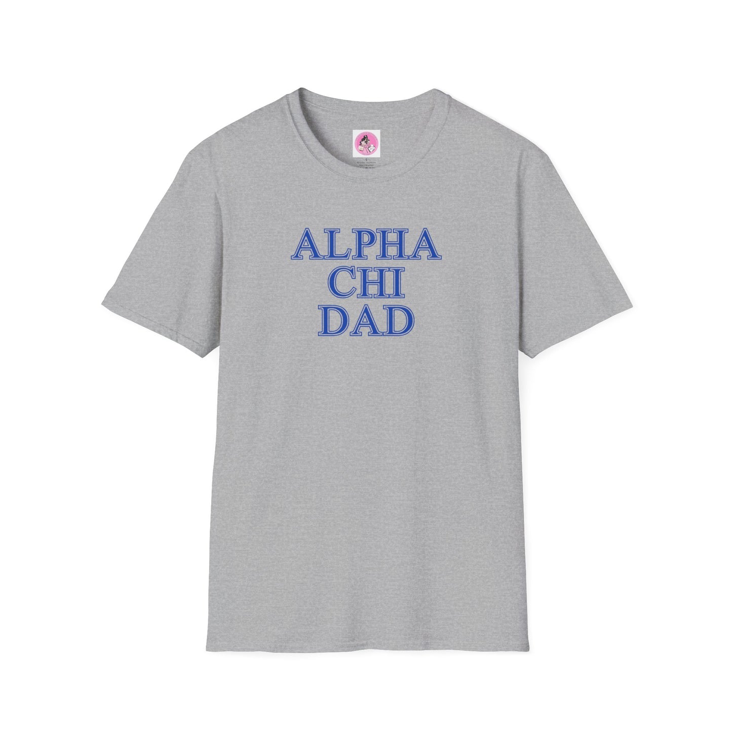 "Alpha Chi Omega Dad" Unisex Softstyle T-Shirt