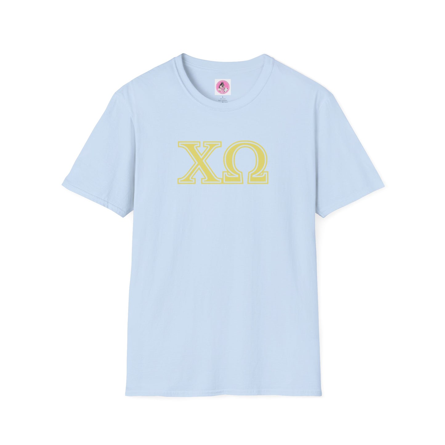"Chi Omega" Sorority Girl Greek Softstyle T-Shirt