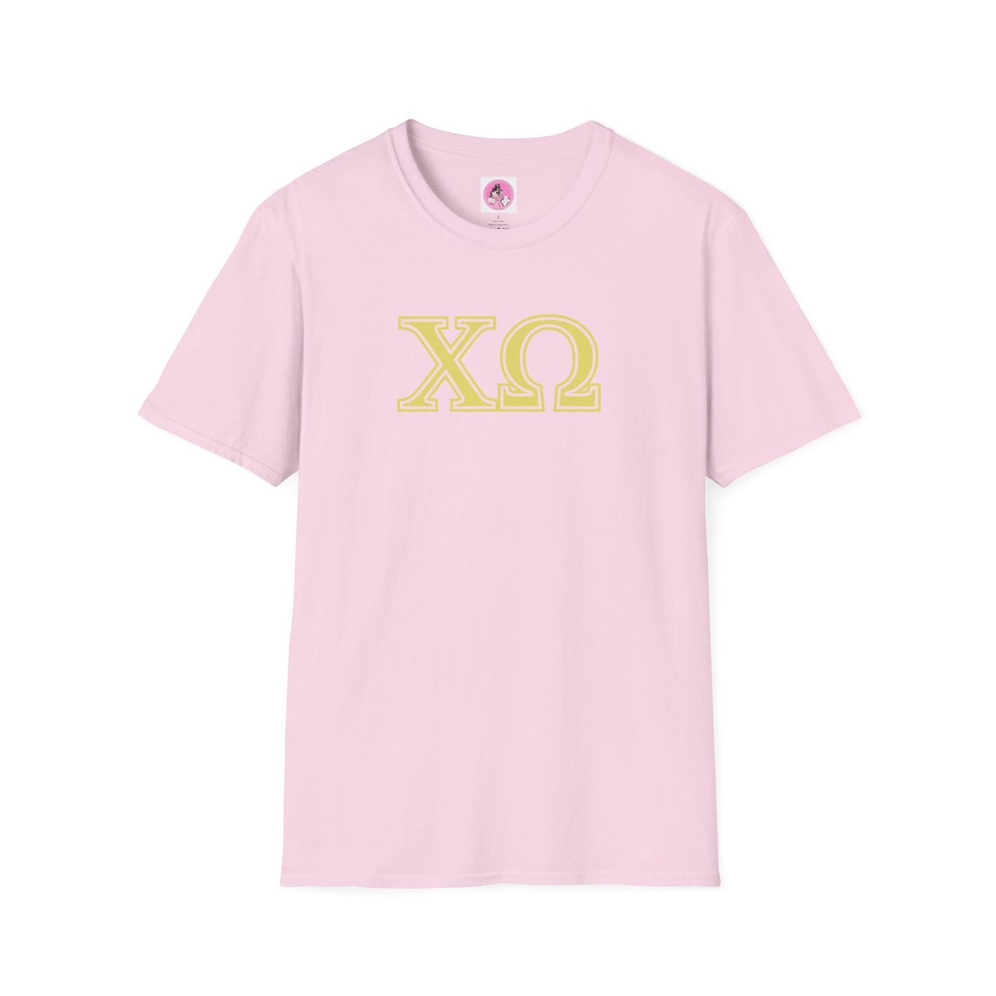 "Chi Omega" Sorority Girl Greek Softstyle T-Shirt