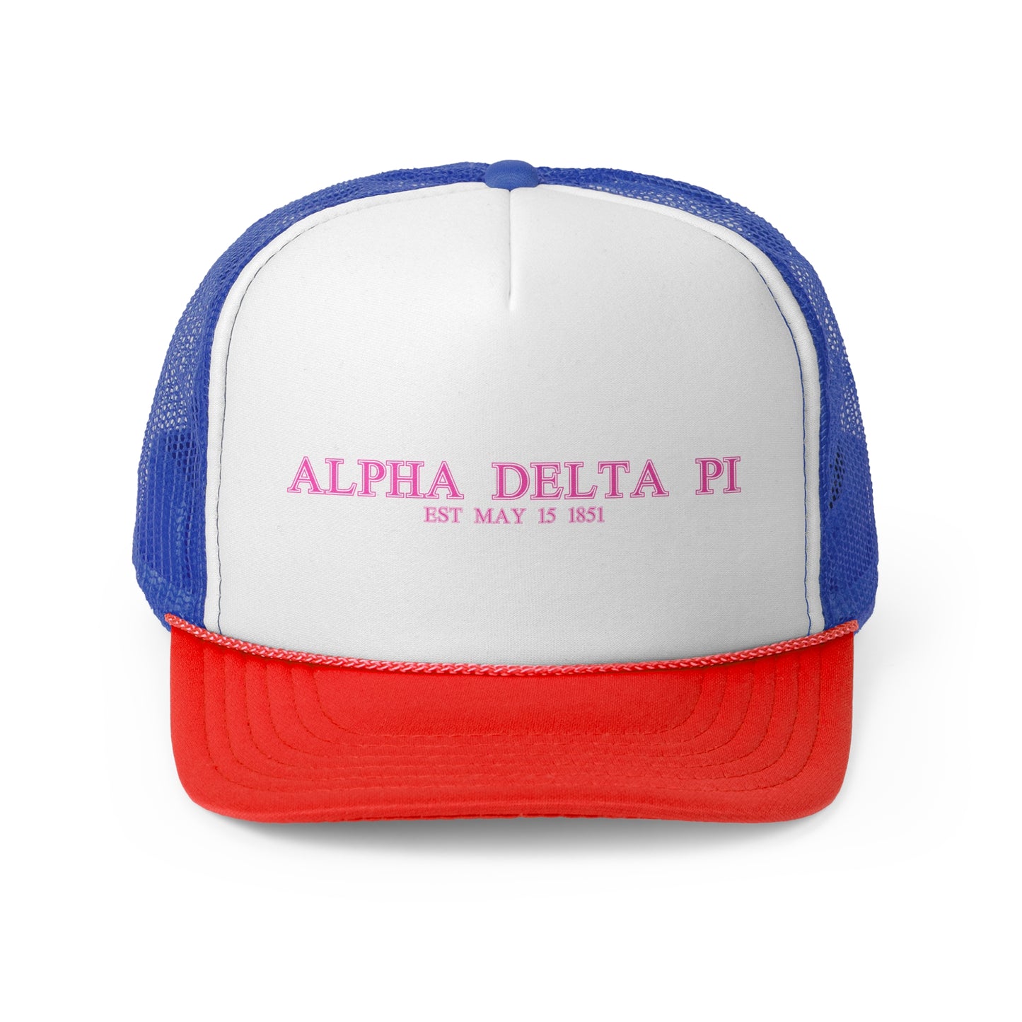 "Alpha Delta Pi Est" Sorority Trucker Cap