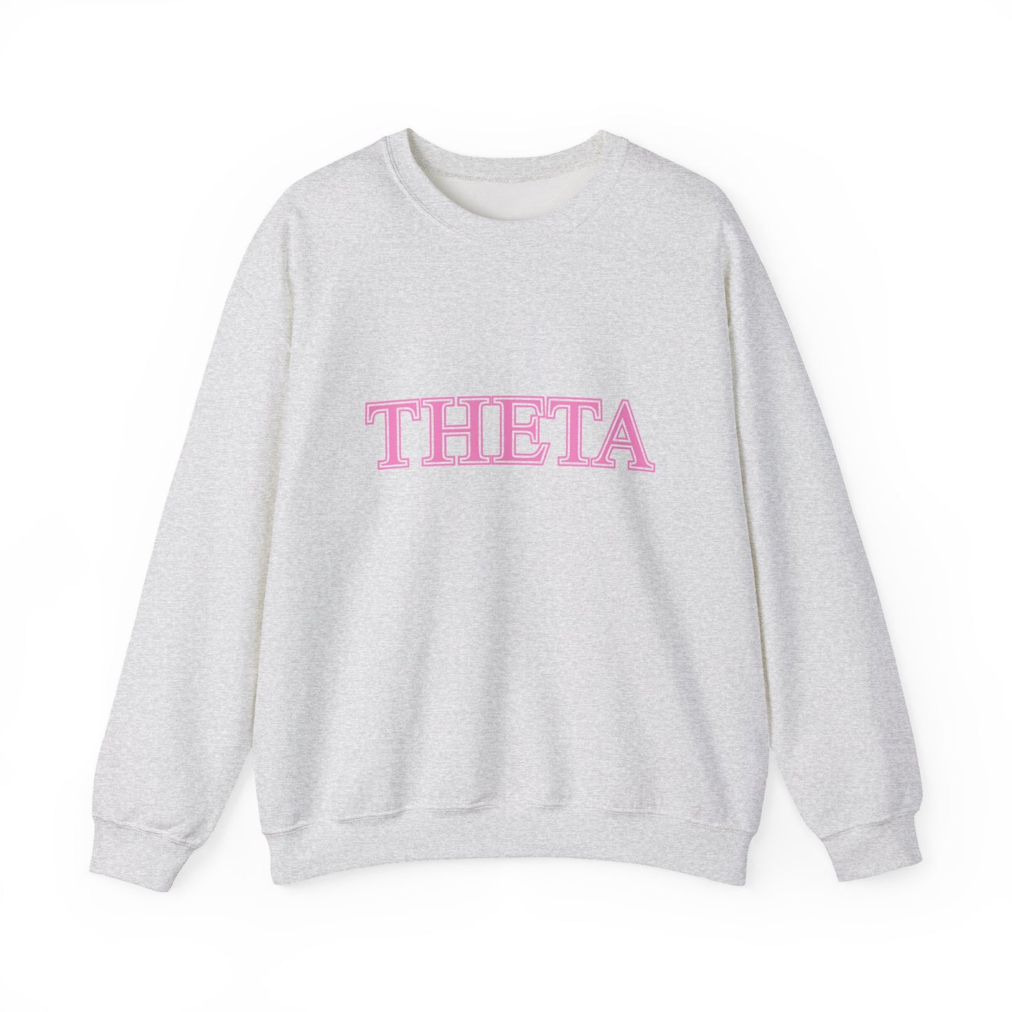 "Theta" Cute PINK Heavy Blend™ Crewneck Sweatshirt