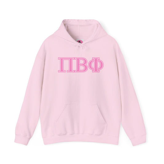 "Pi Beta Phi" PINK Unisex Heavy Blend™ Hooded Sweatshirt