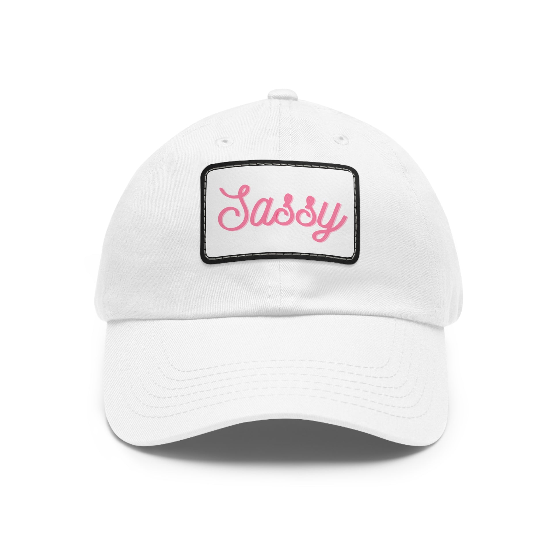 "Sassy" Hat with Leather Patch (Rectangle)