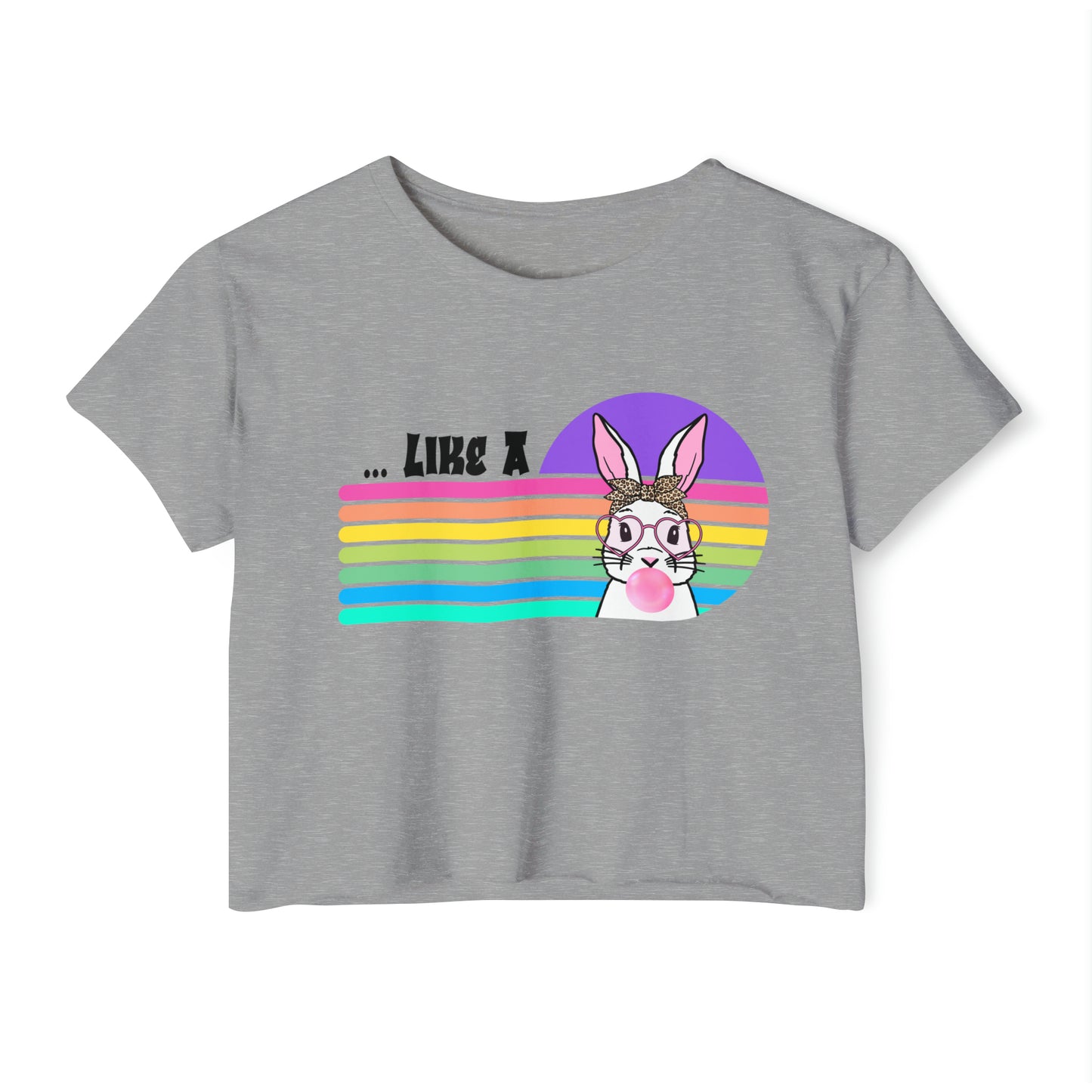 Like a Rabbit Cropped - Women's Festival Crop Top