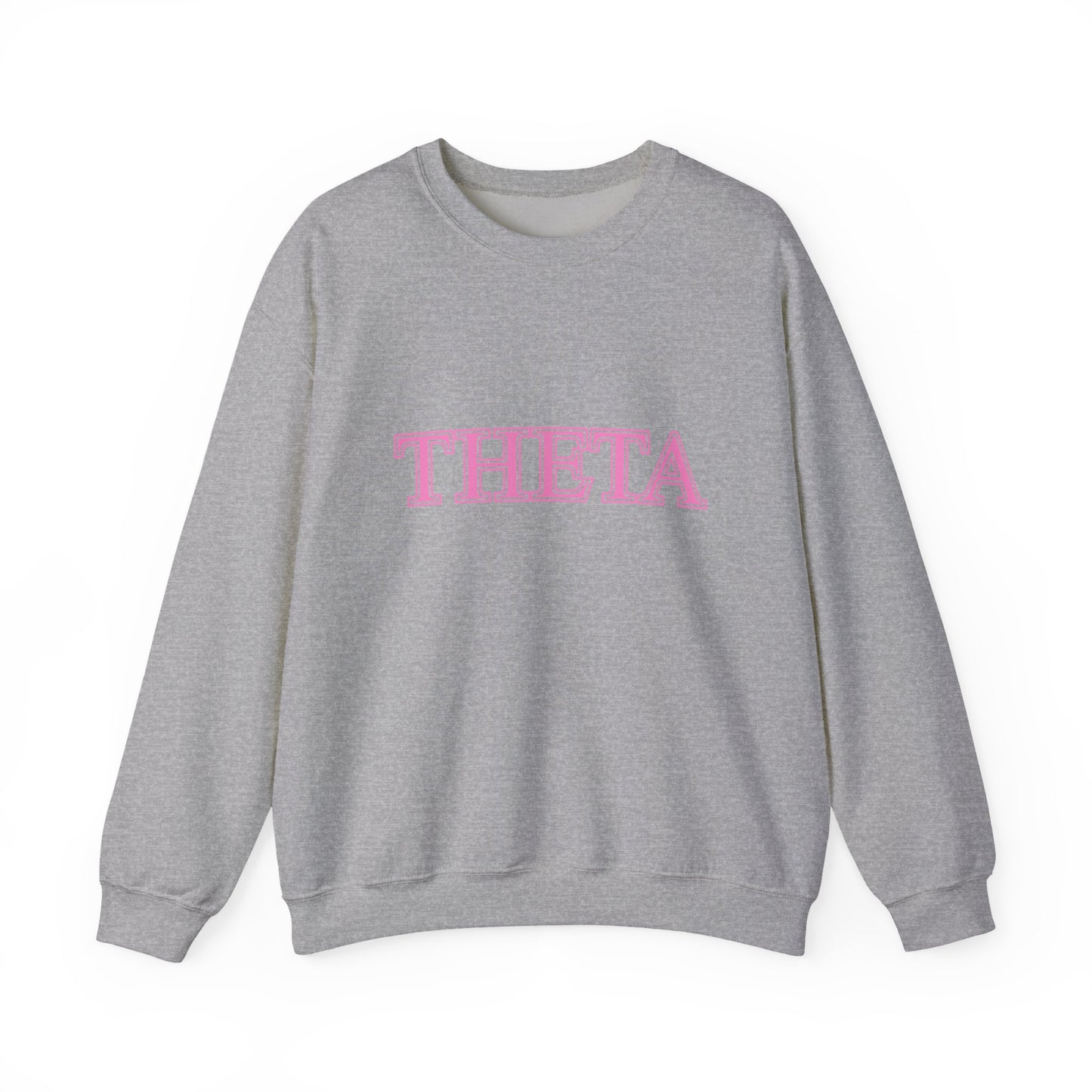 "Theta" Cute PINK Heavy Blend™ Crewneck Sweatshirt