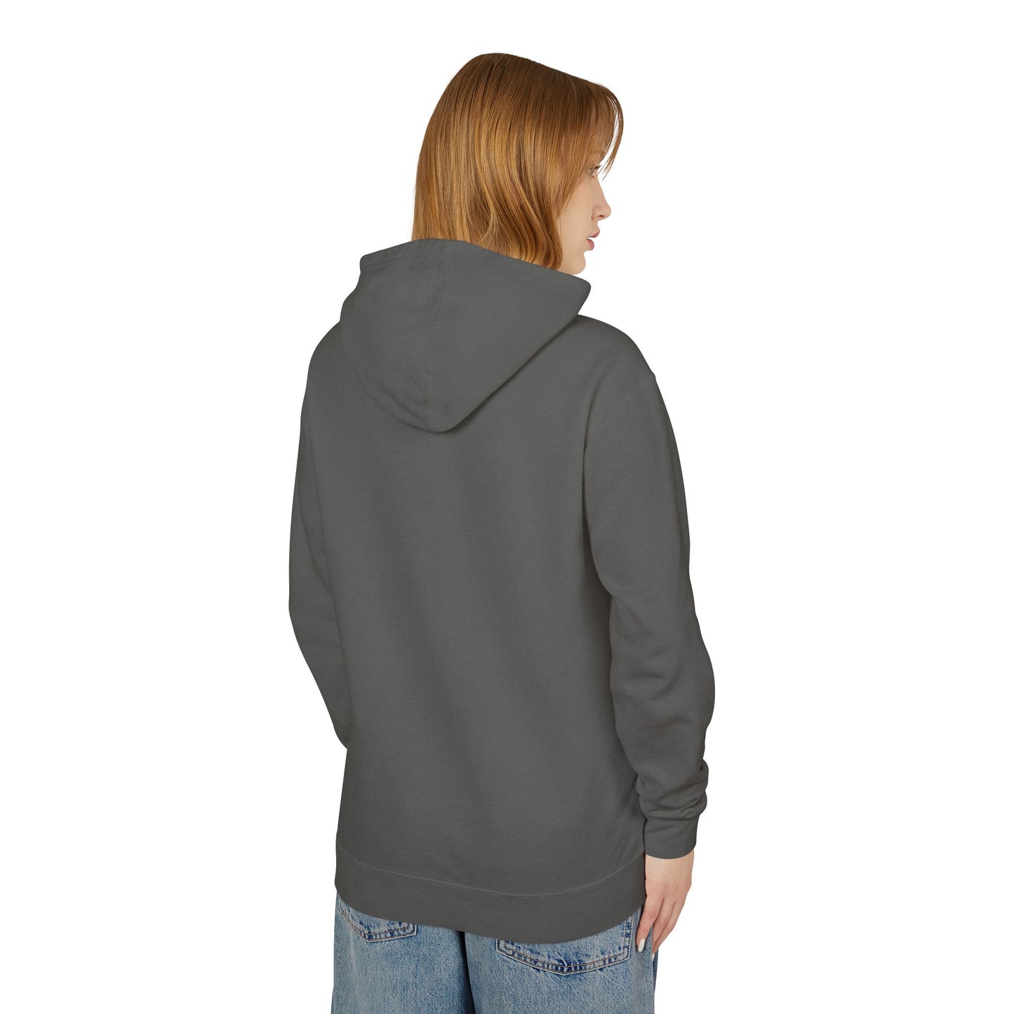 "Delta Gamma" Script Lightweight Hooded Sweatshirt