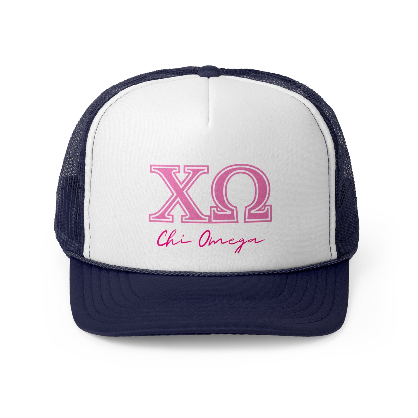 "Chi Omega" Sorority Trucker Cap