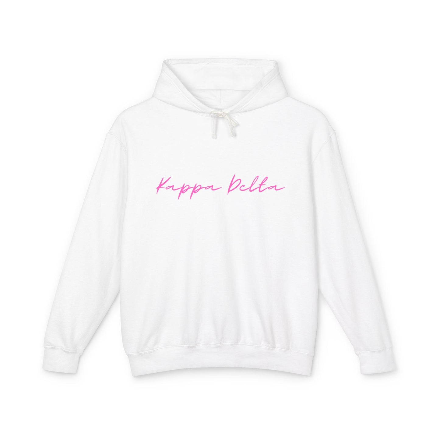 "Kappa Delta" Script Lightweight Hooded Sweatshirt