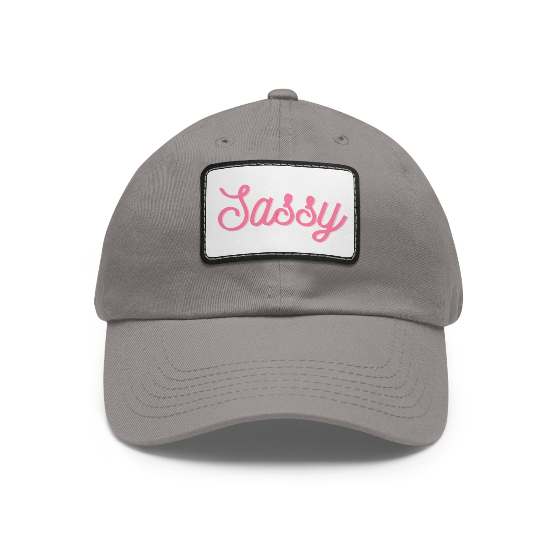 "Sassy" Hat with Leather Patch (Rectangle)