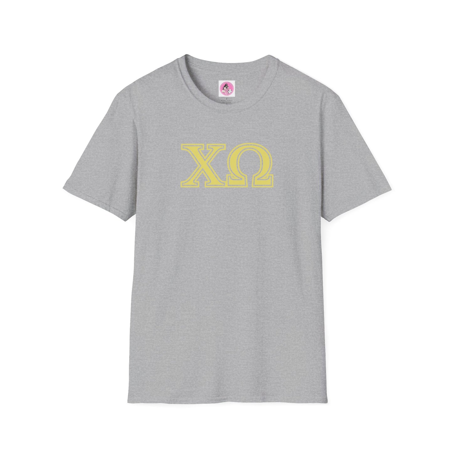"Chi Omega" Sorority Girl Greek Softstyle T-Shirt