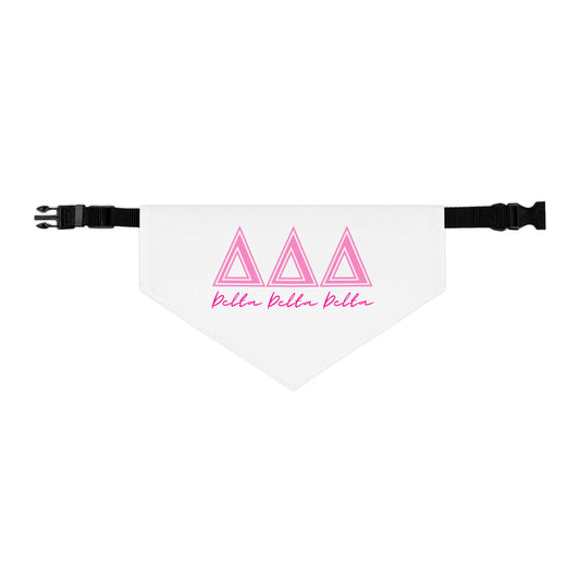 "Tri Delta" Best Friend Pet Bandana Collar Girl
