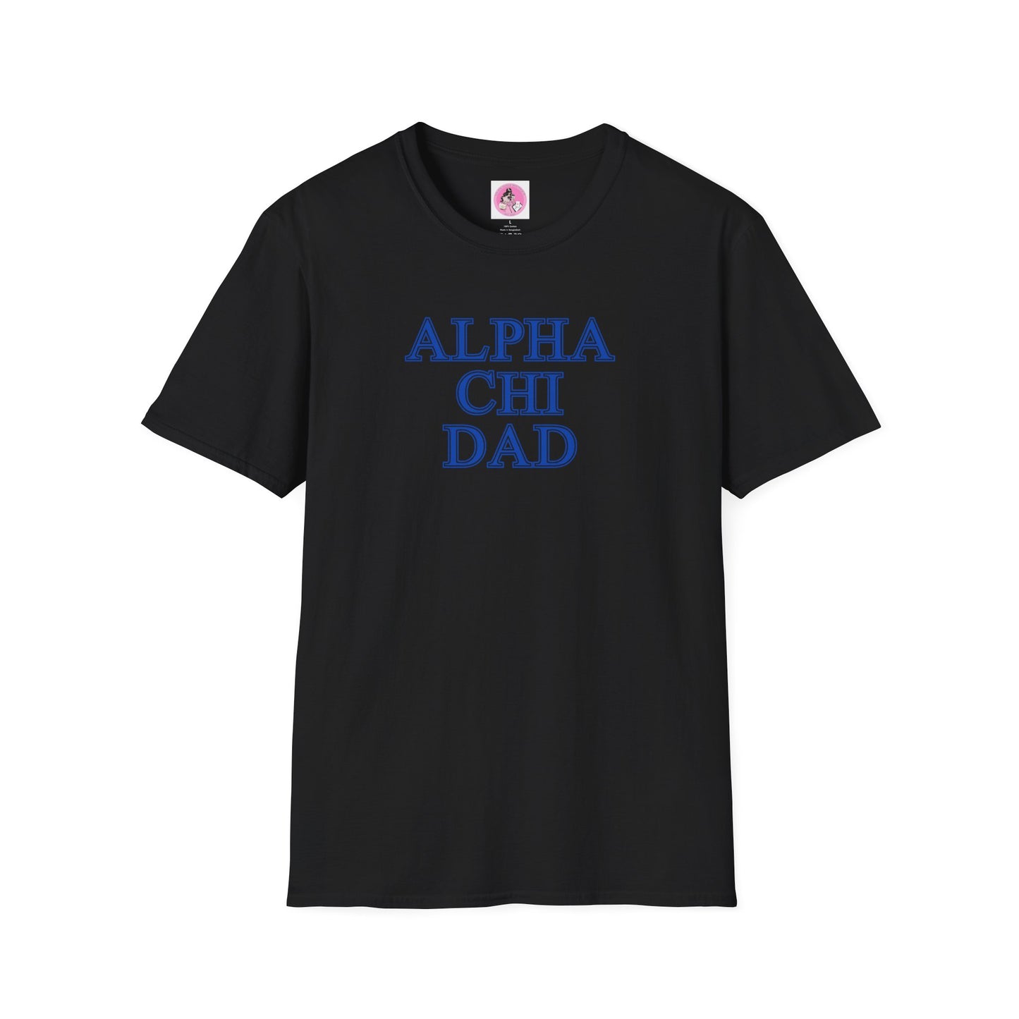 "Alpha Chi Omega Dad" Unisex Softstyle T-Shirt