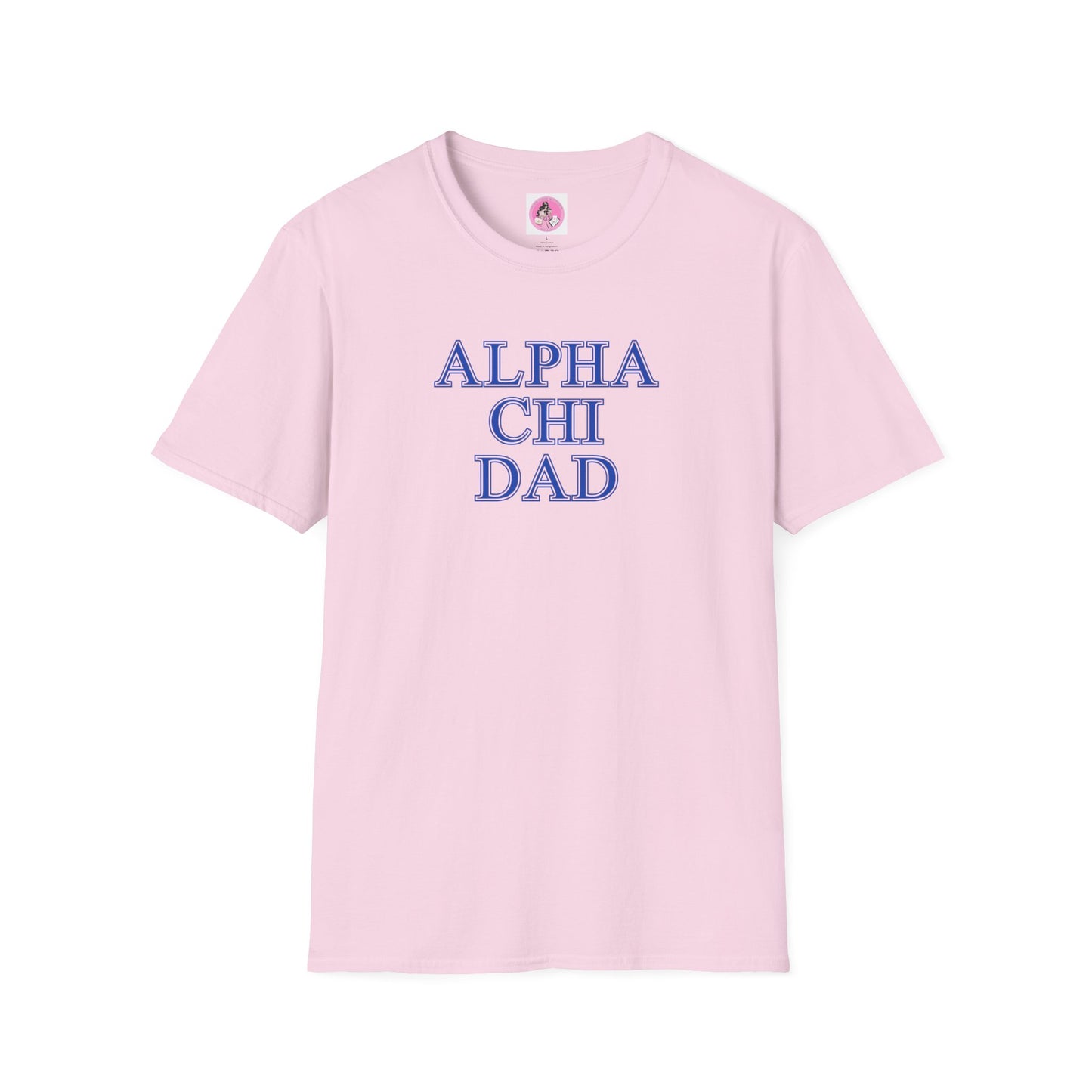 "Alpha Chi Omega Dad" Unisex Softstyle T-Shirt