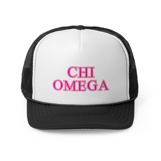 "Chi Omega" Sorority Trucker Cap