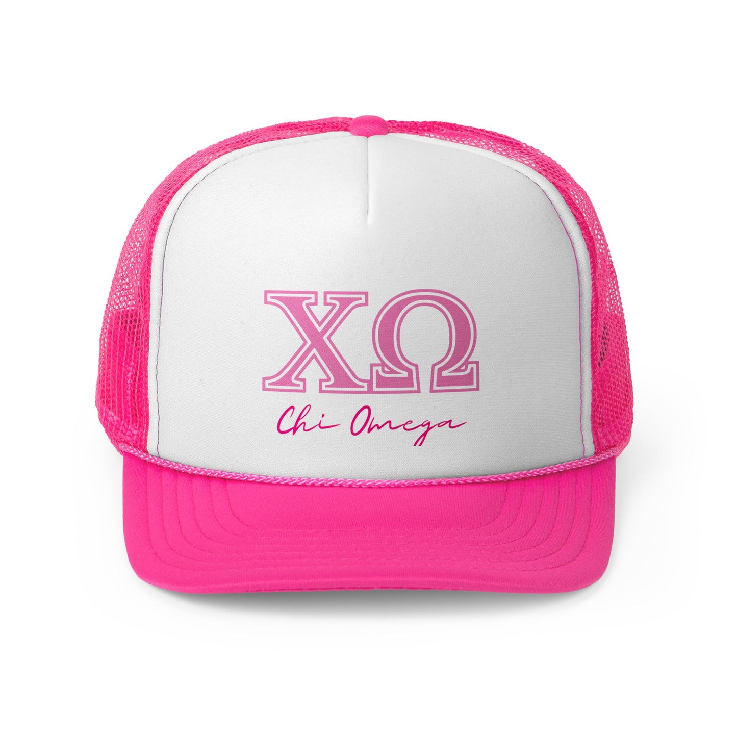 "Chi Omega" Sorority Trucker Cap