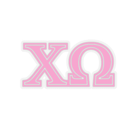 "Chi Omega" Kiss Cut Stickers