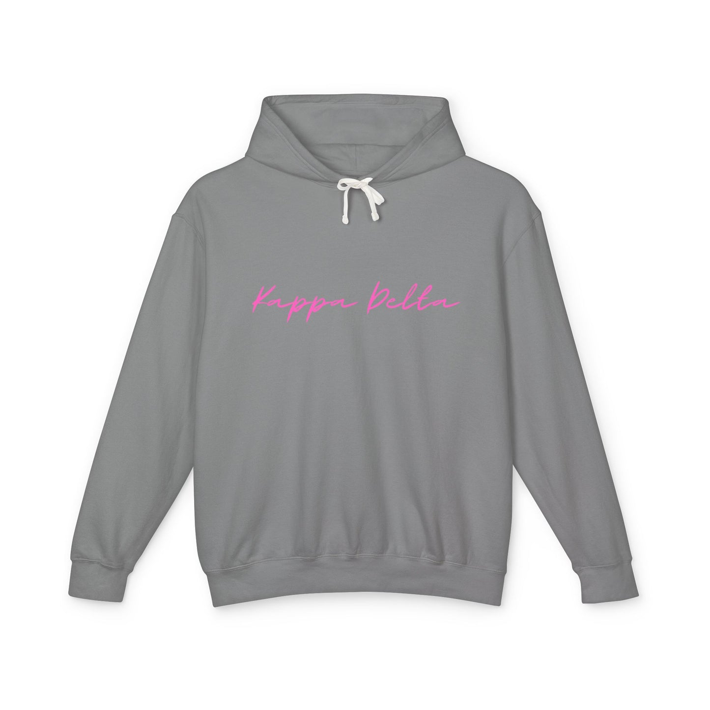 "Kappa Delta" Script Lightweight Hooded Sweatshirt