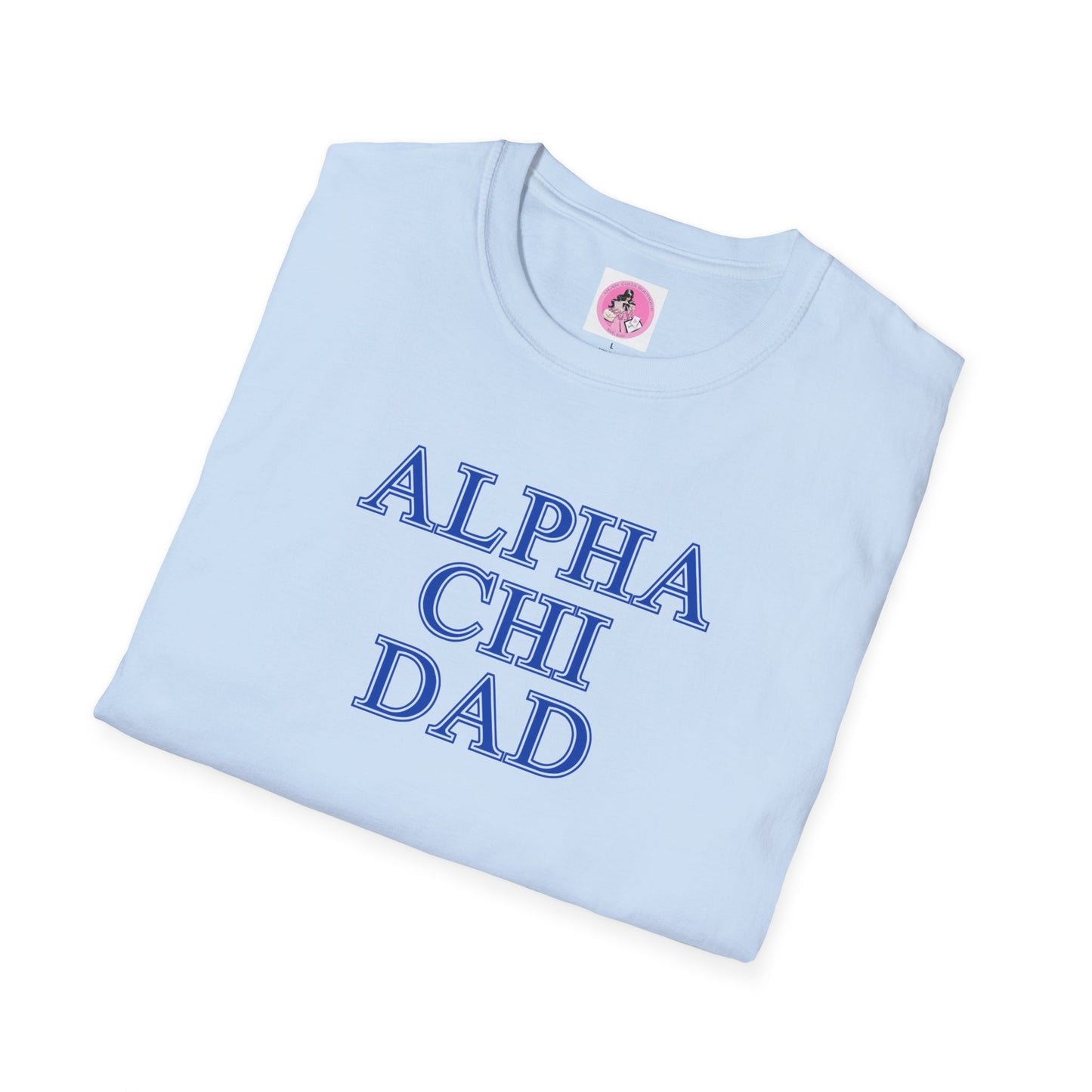 "Alpha Chi Omega Dad" Unisex Softstyle T-Shirt