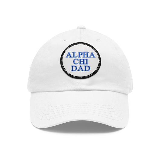"Alpha Chi Omega DAD" Greek Script Sorority Hat