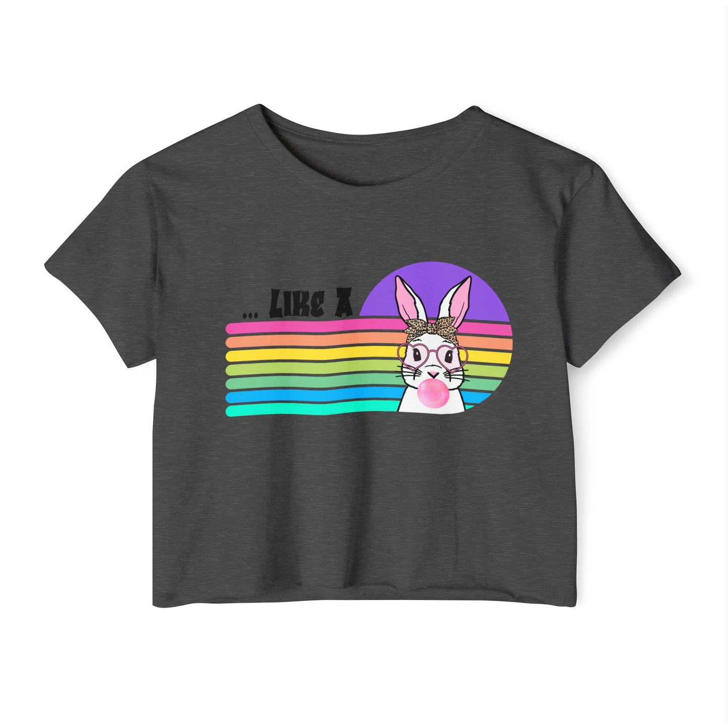 Like a Rabbit Cropped - Women's Festival Crop Top