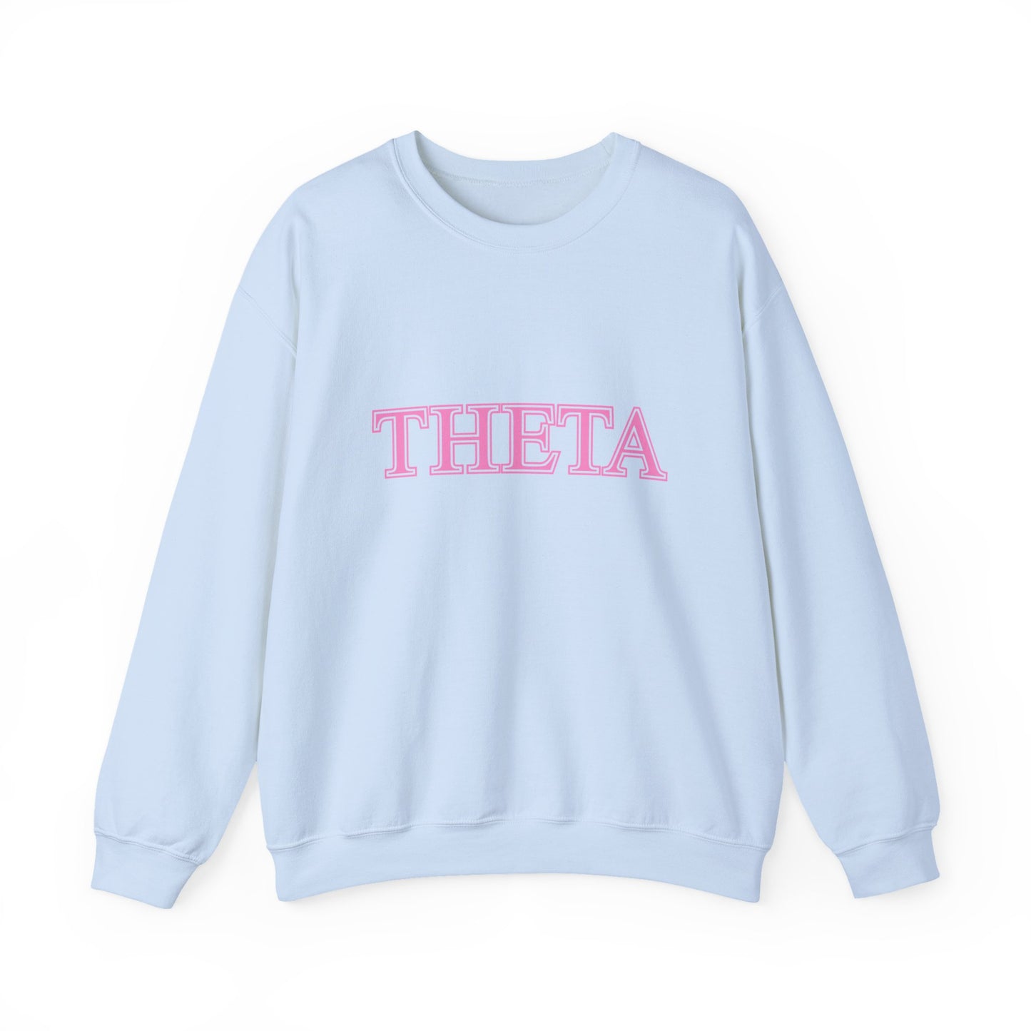 "Theta" Cute PINK Heavy Blend™ Crewneck Sweatshirt