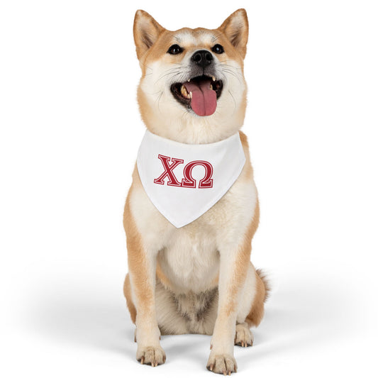 "Chi Omega " Best Friend Pet Bandana Collar