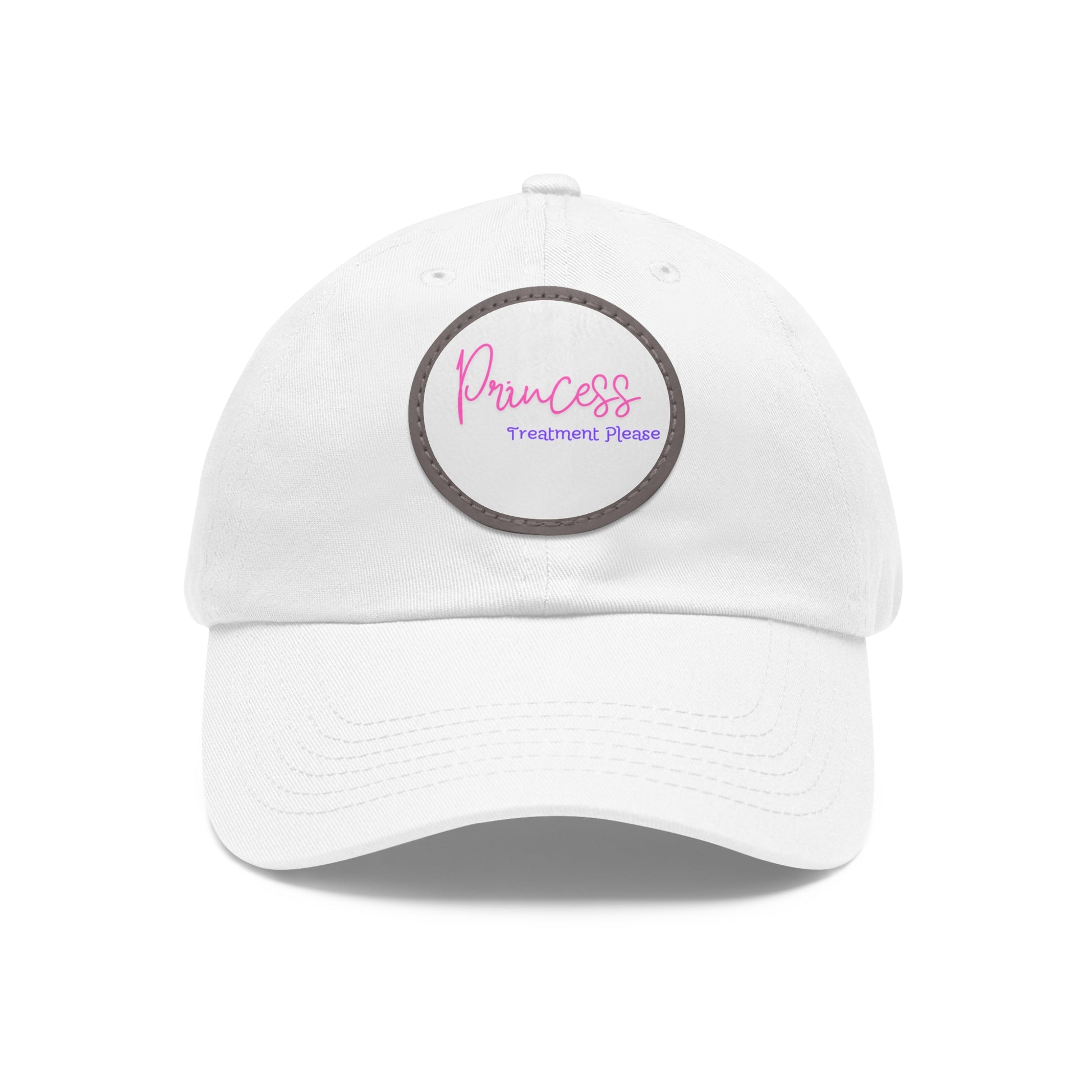 "Princess Treatment Please" Baseball Style Hat with Leather Patch (Round) multiple colors available