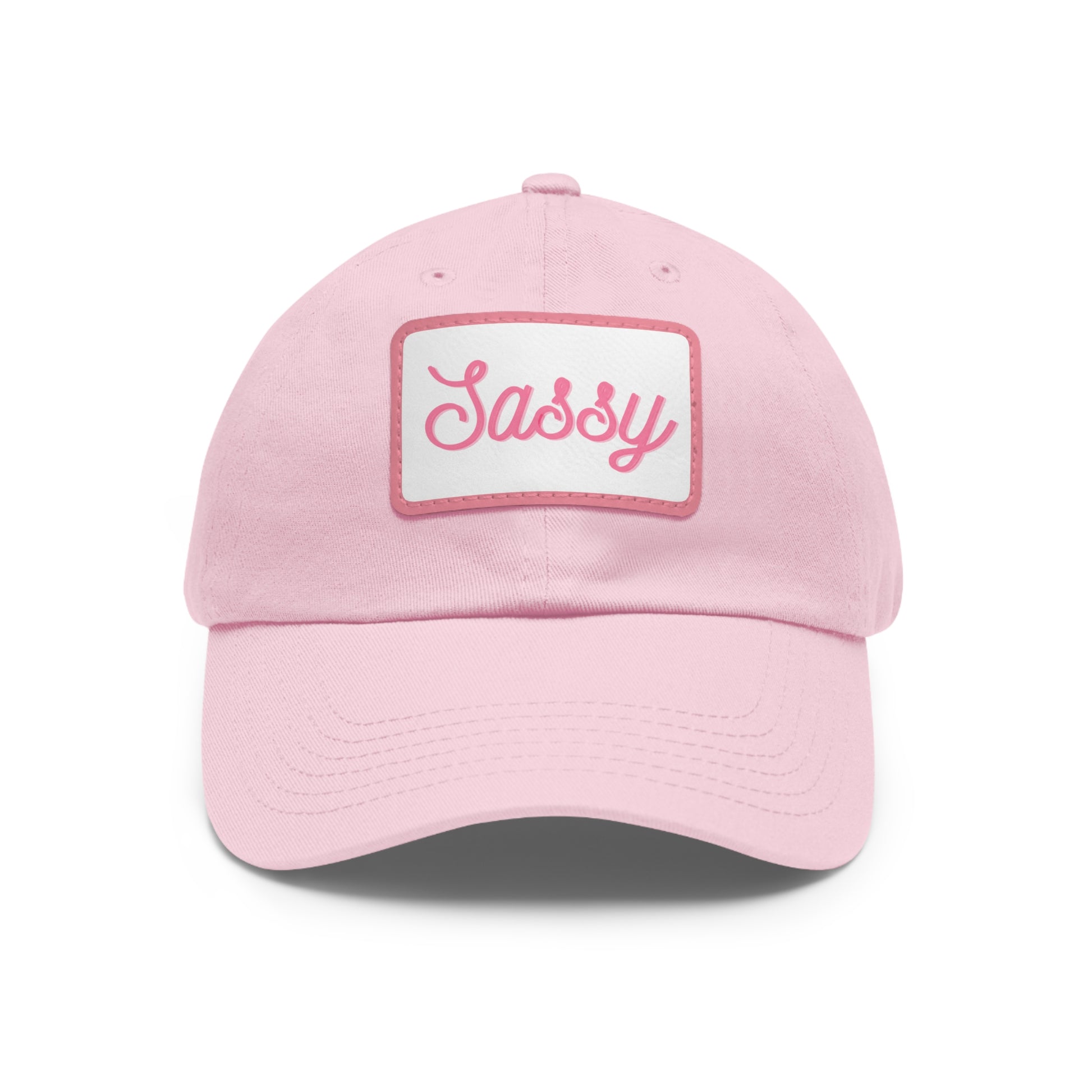 "Sassy"  Hat with Leather Patch (Rectangle)