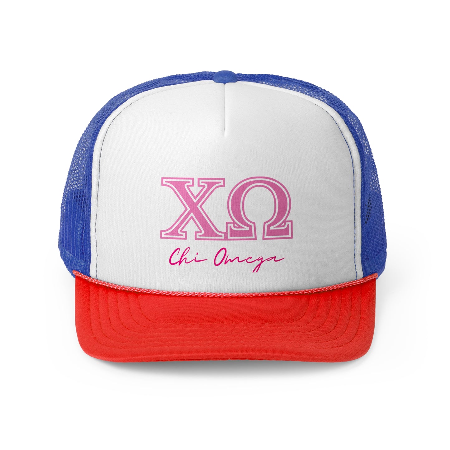"Chi Omega" Sorority Trucker Cap