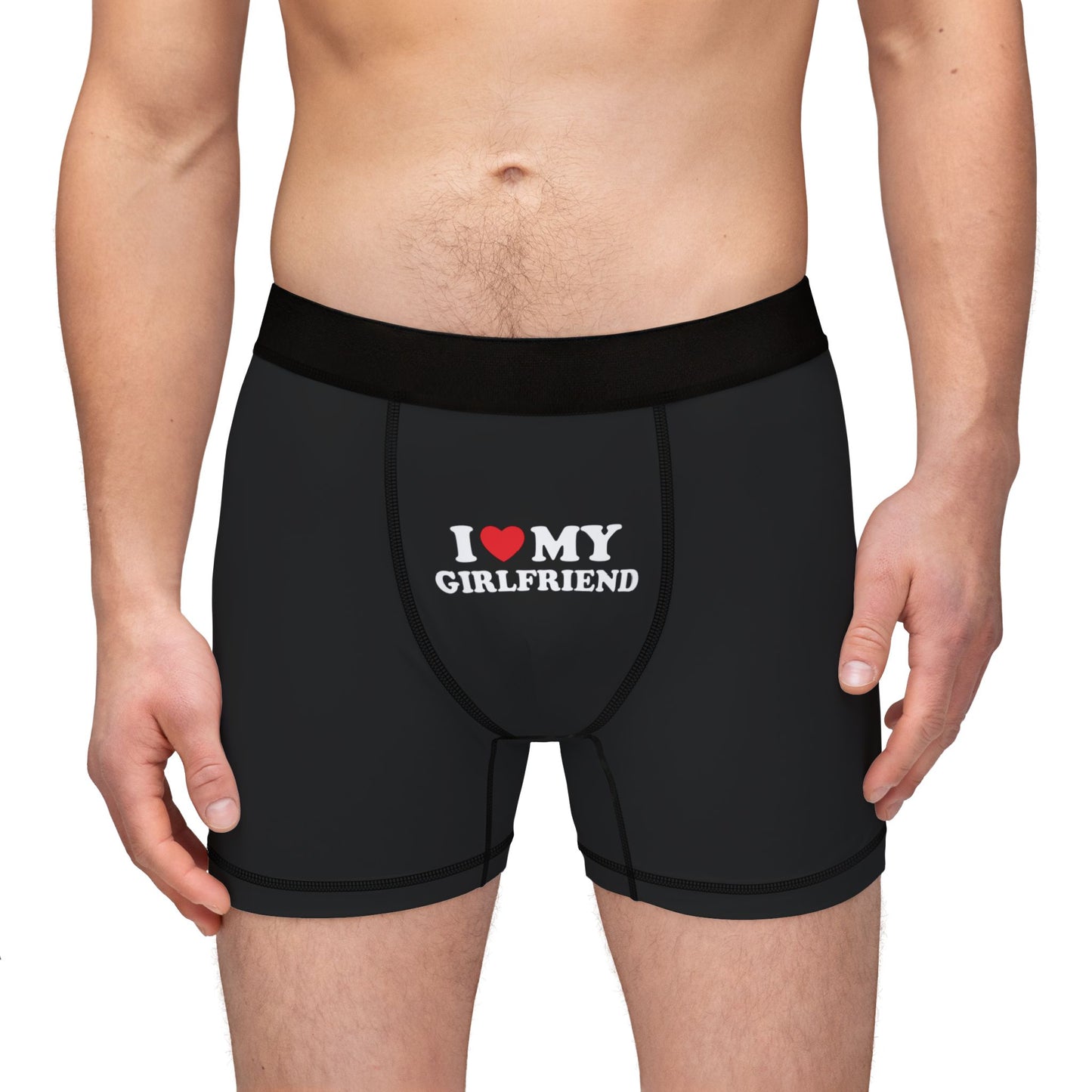 I love My Girlfriend Men's Boxers (AOP)