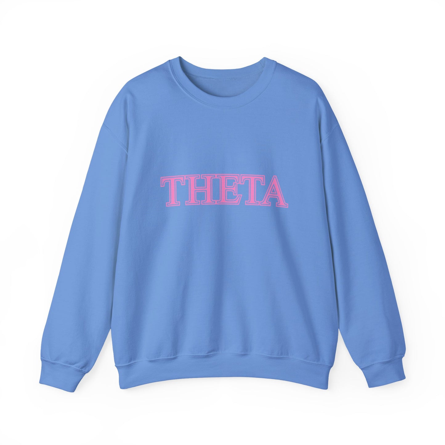 "Theta" Cute PINK Heavy Blend™ Crewneck Sweatshirt