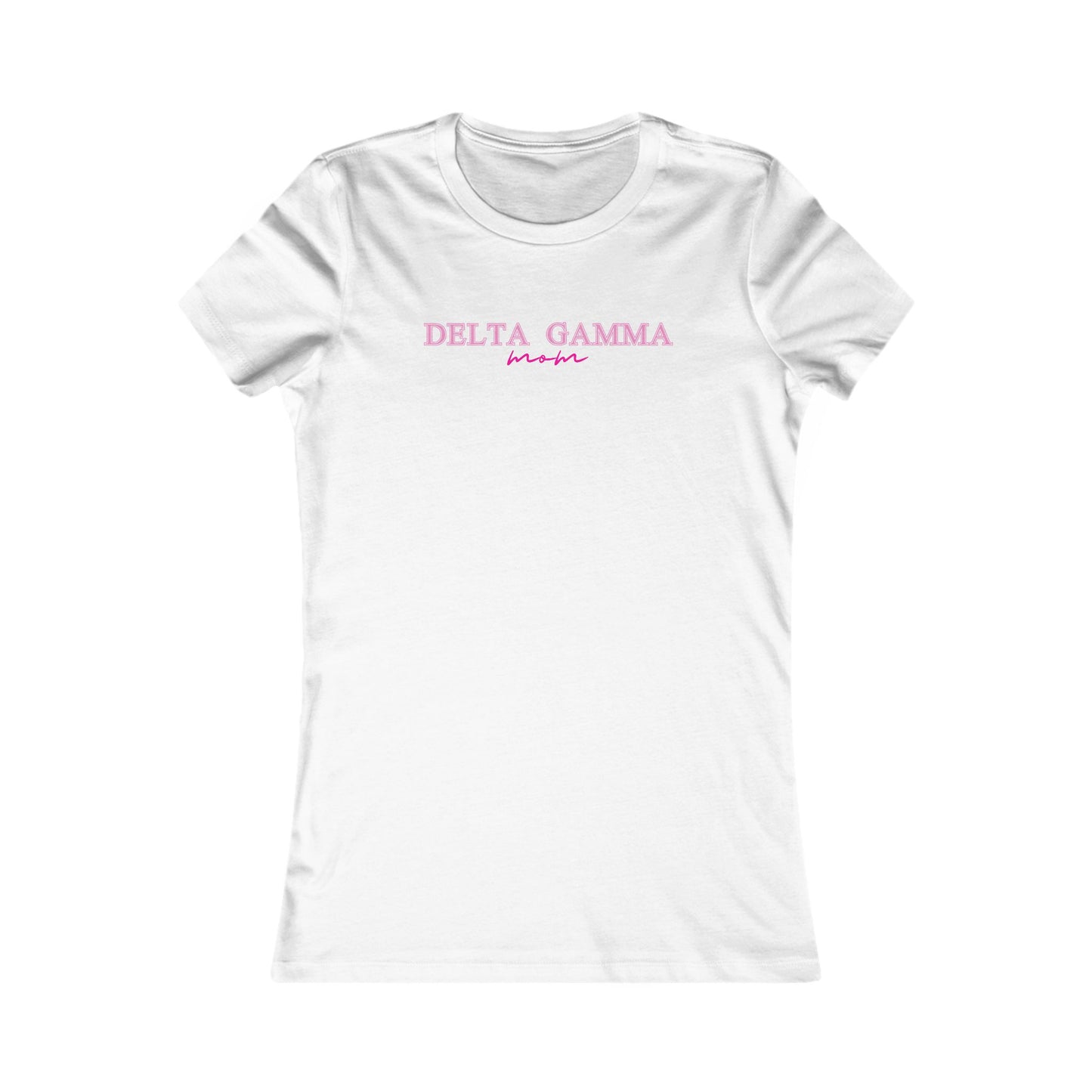 "Delta Gamma" Mom's Favorite Tee PINK