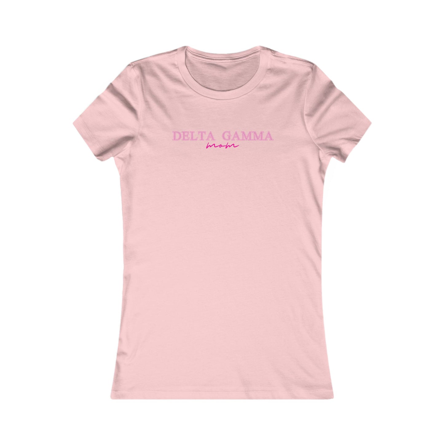 "Delta Gamma" Mom's Favorite Tee PINK