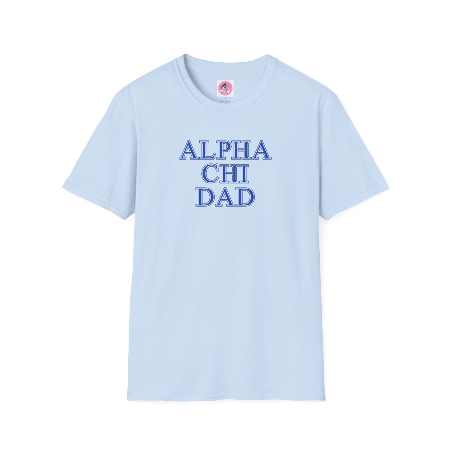 "Alpha Chi Omega Dad" Unisex Softstyle T-Shirt