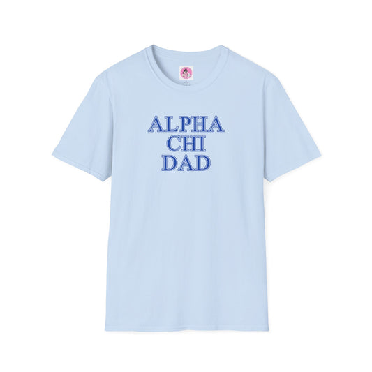 "Alpha Chi Omega Dad" Unisex Softstyle T-Shirt