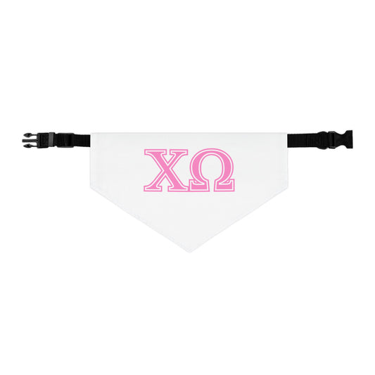"Chi Omega " Best Friend Pet Bandana Collar Girl