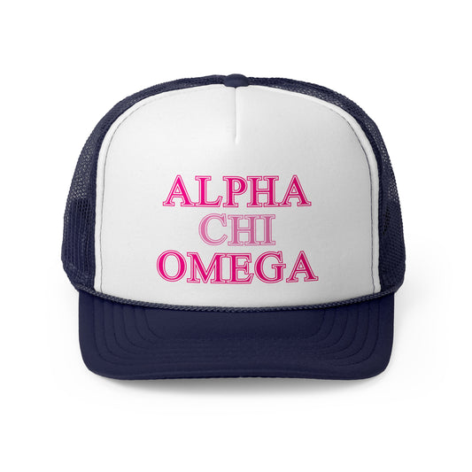 "Alpha Chi Omega" Sorority Trucker Cap