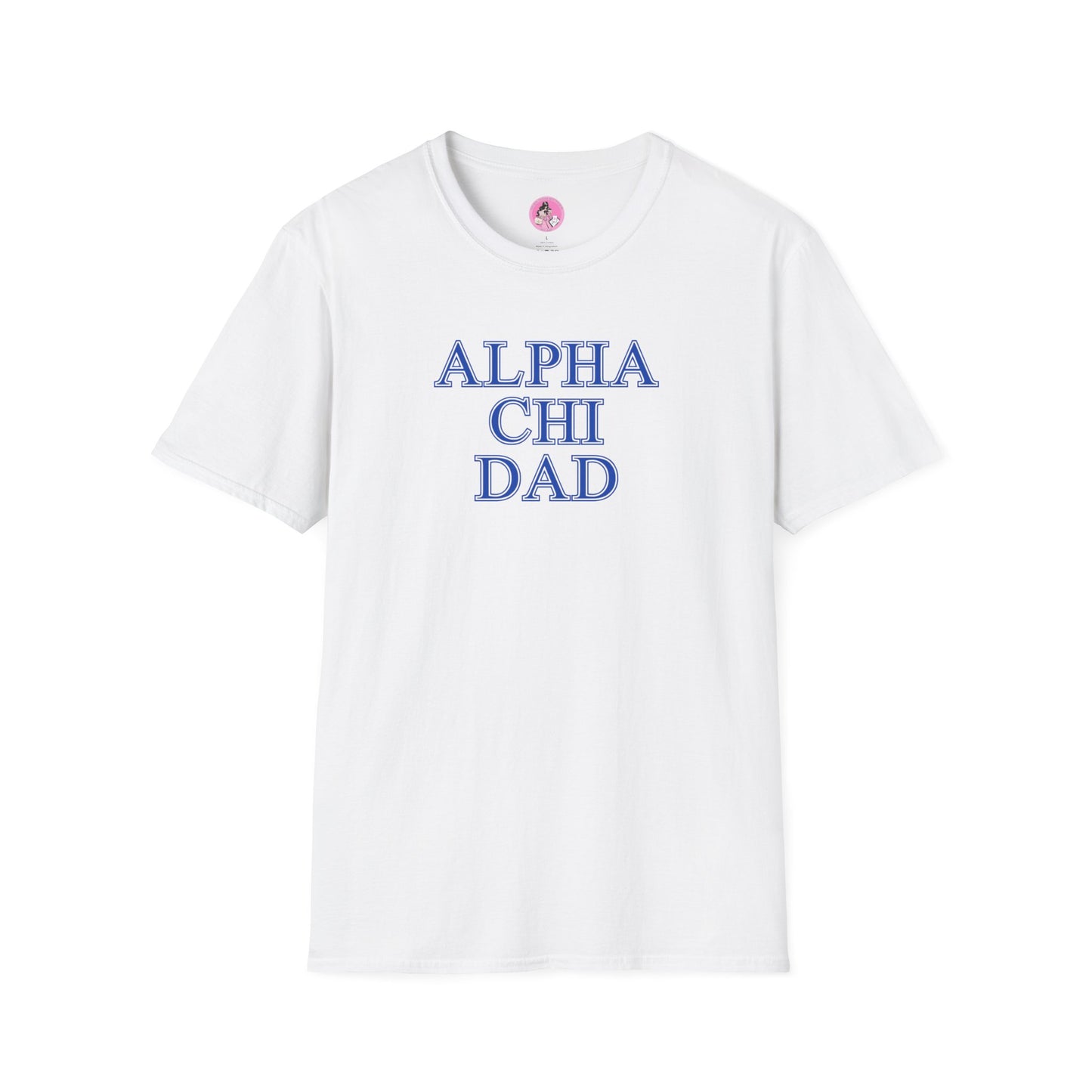 "Alpha Chi Omega Dad" Unisex Softstyle T-Shirt